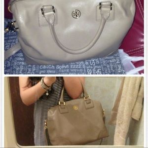 Tory Burch taupe bag. Super rare!!